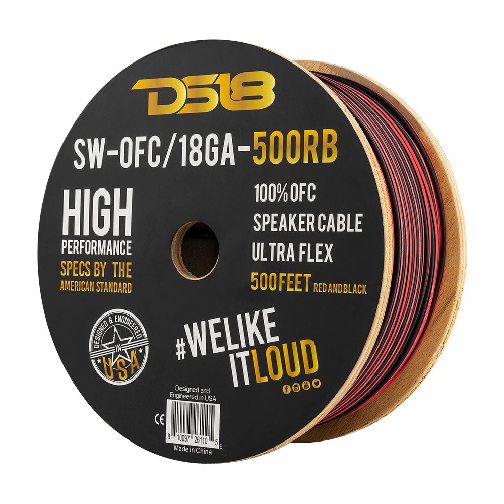 18-GA OFC 100% Copper Speaker Wire 500 Feet DS18