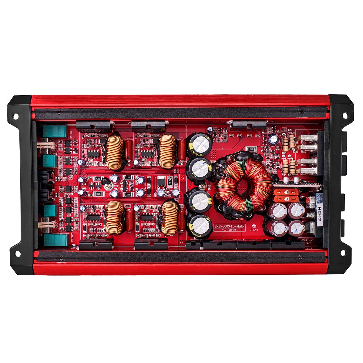 SXE Class D 4-Channel  Full-Range Amplifier 4 x 200 RMS @ 4-Ohm 3000 Watts DS18