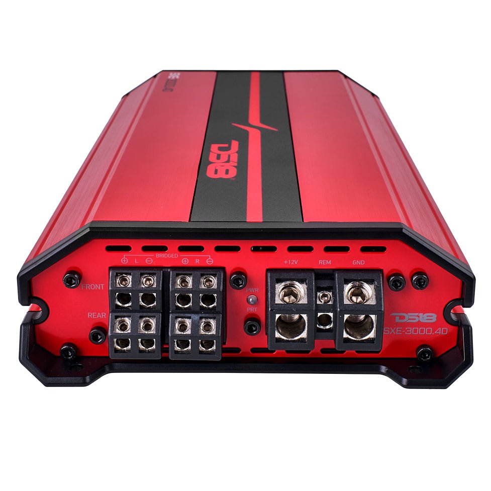 SXE Class D 4-Channel  Full-Range Amplifier 4 x 200 RMS @ 4-Ohm 3000 Watts DS18