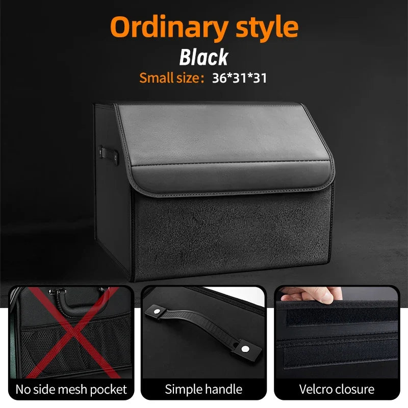Car Trunk Organizer | Large Capacity Suede Foldable Storage Box MyPetiteCar.com