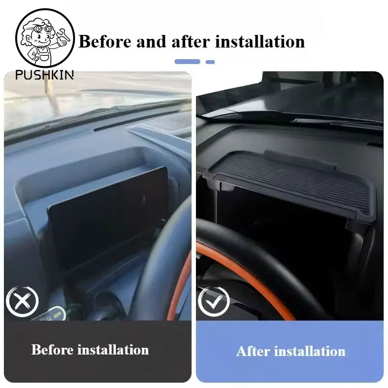Dashboard Rear Storage Box | Silicone Sunshade for Haval H9 MKII 2025 2026 MyPetiteCar.com