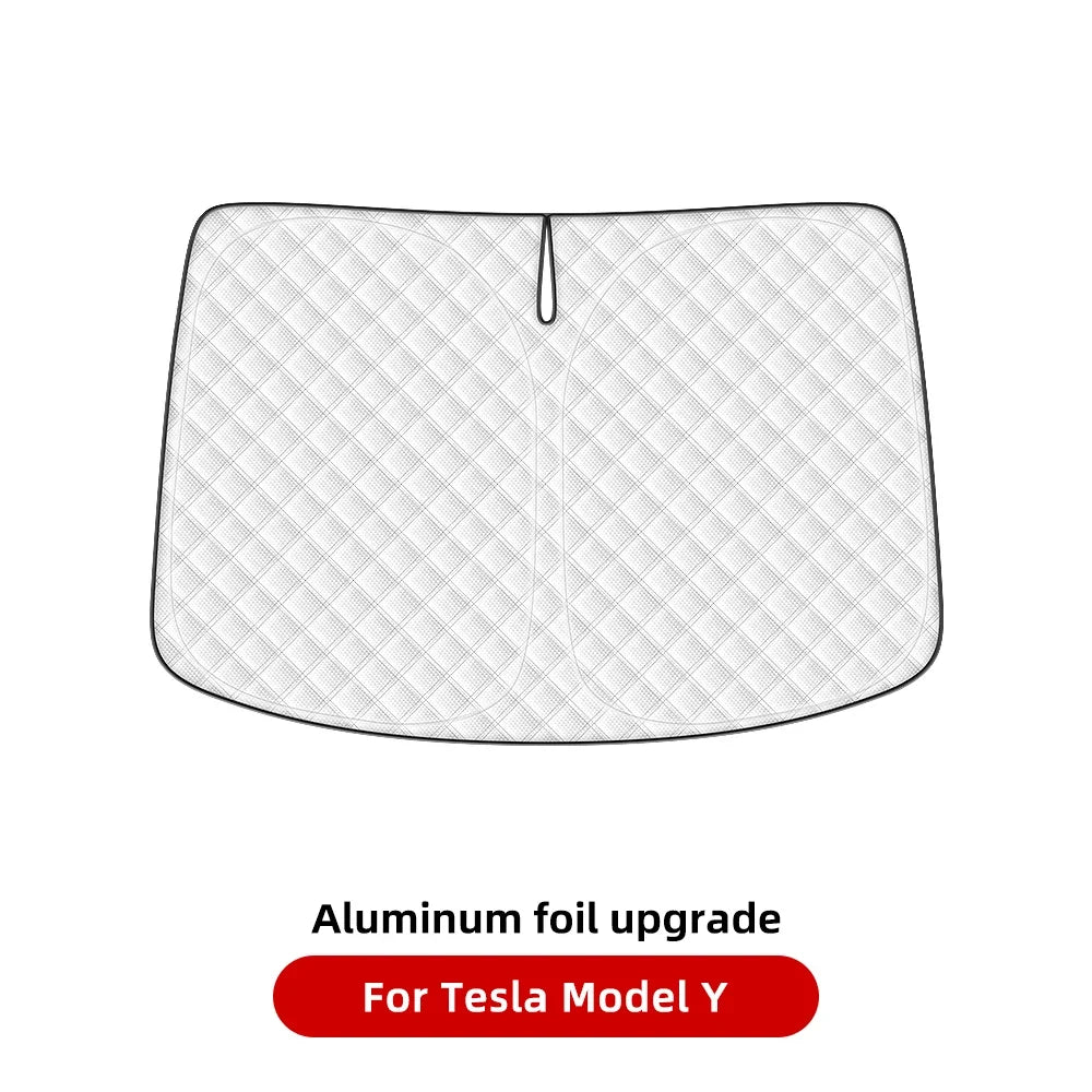 Tesla Model Y 3 Front Window Sunshade | UV Protection Glass Roof Skylight Visor MyPetiteCar.com