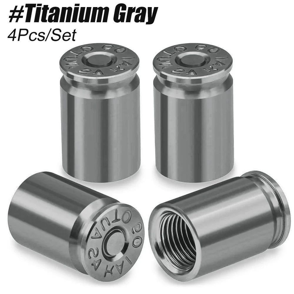 4PCS Tire Valve Stem Caps | Universal Leak Proof Stem Covers for Car SUV Truck Bicycle Motorcycles MyPetiteCar.com