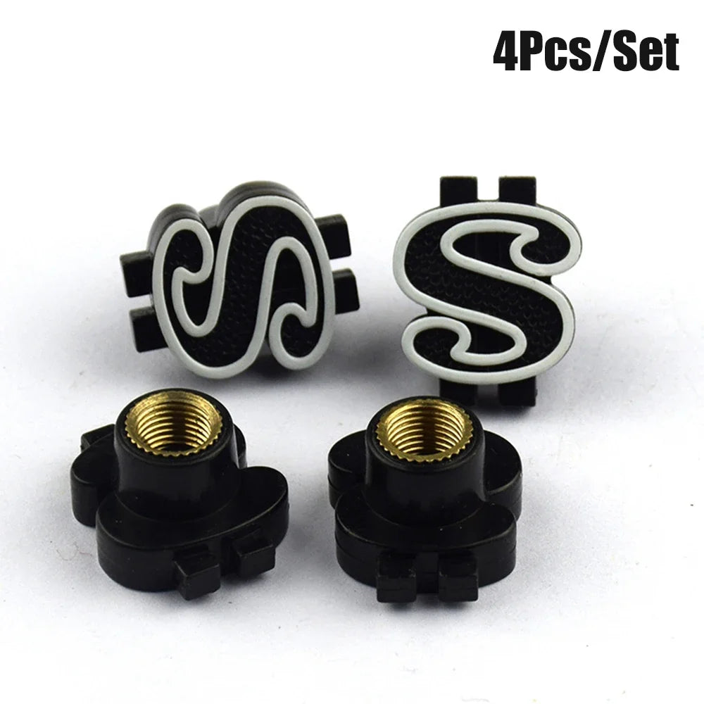 4Pcs Universal Cross Tire Valve Caps | Car Truck SUV Motorcycle Dust Cover MyPetiteCar.com