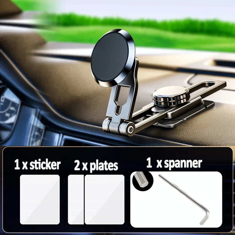 720° Rotation Magnetic Car Phone Holder | Extendable Magnet Cellphone Bracket MyPetiteCar.com