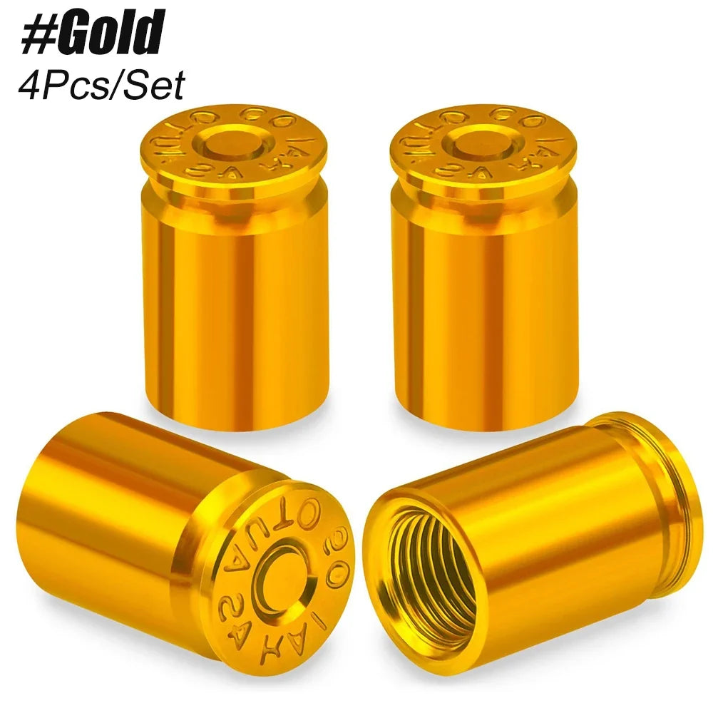 4PCS Tire Valve Stem Caps | Universal Leak Proof Stem Covers for Car SUV Truck Bicycle Motorcycles MyPetiteCar.com