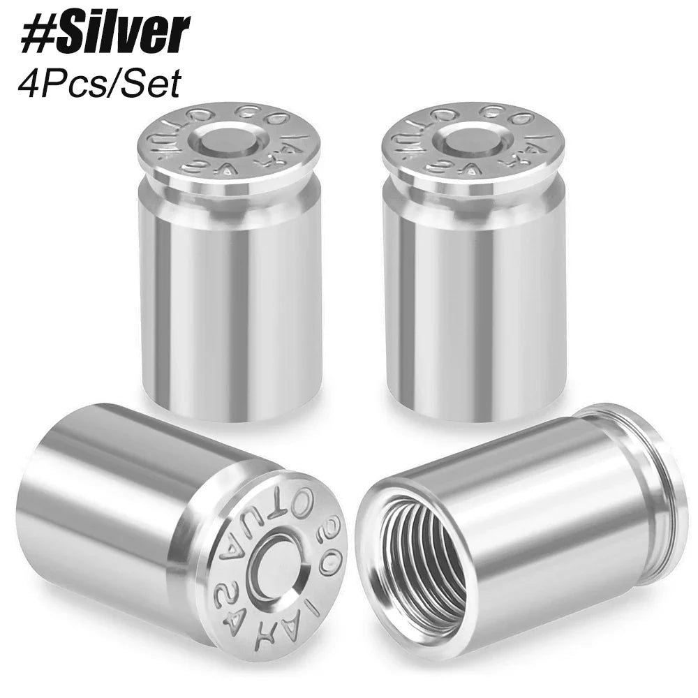 4PCS Tire Valve Stem Caps | Universal Leak Proof Stem Covers for Car SUV Truck Bicycle Motorcycles MyPetiteCar.com