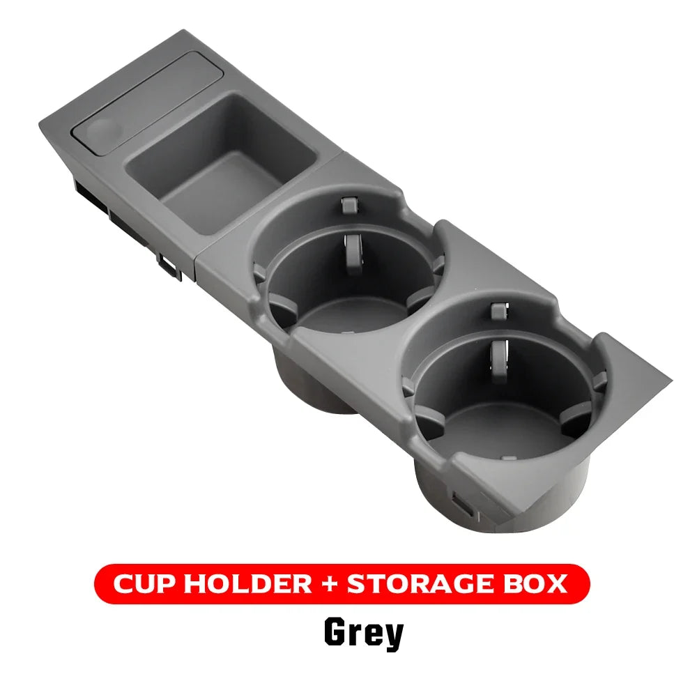 Double Hole Car Center Console Storage Box with Cup Holder | For BMW E46 1999-2006 MyPetiteCar.com
