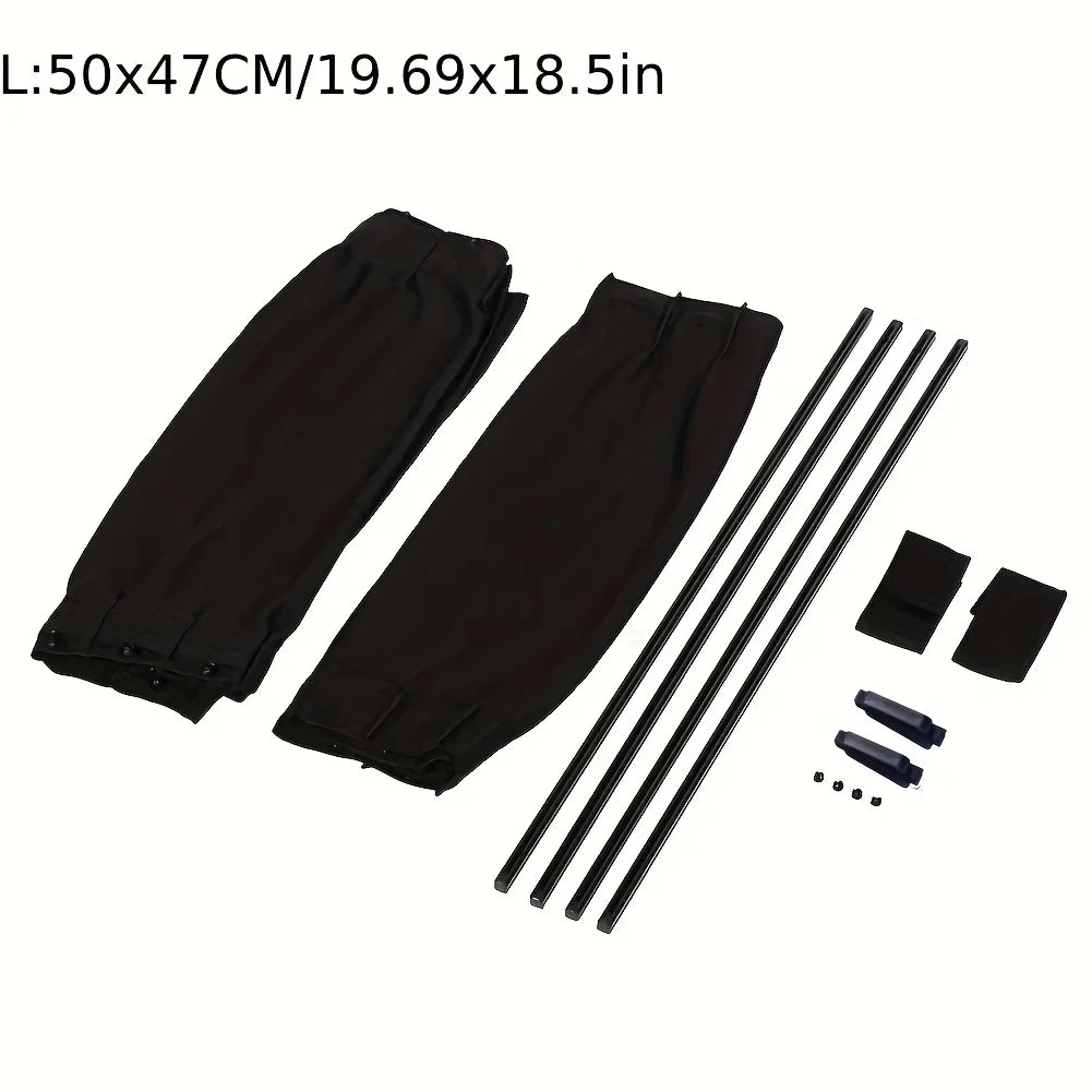Car Window Shades 2pcs Universal Foldable Sun Visor UV Protection MyPetiteCar.com