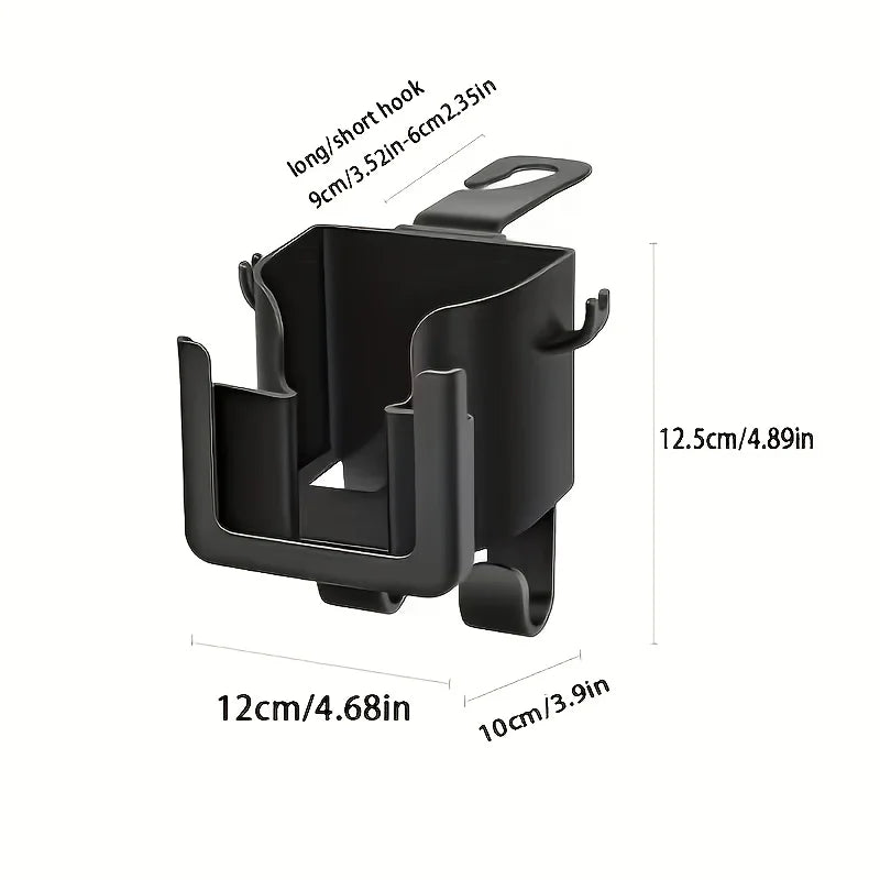 Car Seat Backrest Storage Rack with Cup Holder and Hooks | Space-Saving Car Organizer MyPetiteCar.com