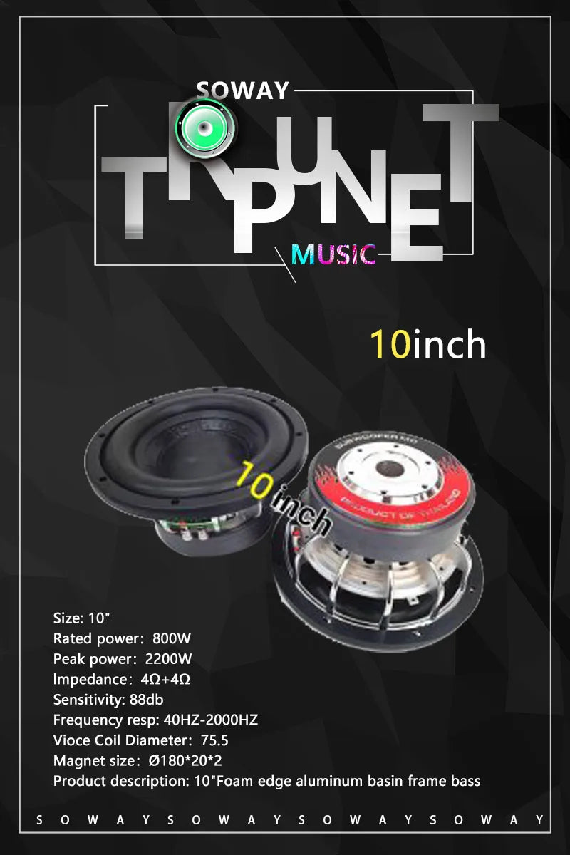 18-Inch Dual-Voice-Coil Car Subwoofer Bestbuyback