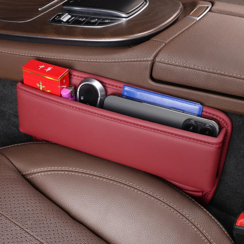PU Leather Car Seat Gap Organizer Box