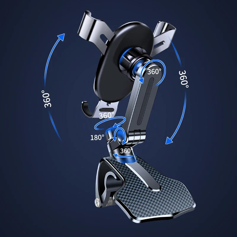 Car Phone Holder Mobile Phone Car Support Smart Phone Clip Dashboard Multi-functional Fixed Navigation Bracket Strong Steady MyPetiteCar.com