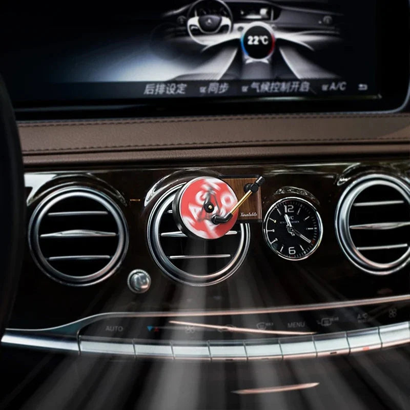 Car Air Freshener Record Player Turntable Car Perfume Clip Vinyl Phonograph Air Vent Outlet Aromatherapy Clip Smell Diffuser MyPetiteCar.com