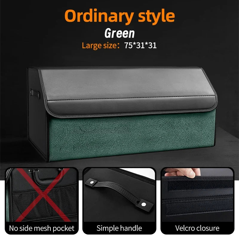 Car Trunk Organizer | Large Capacity Suede Foldable Storage Box MyPetiteCar.com