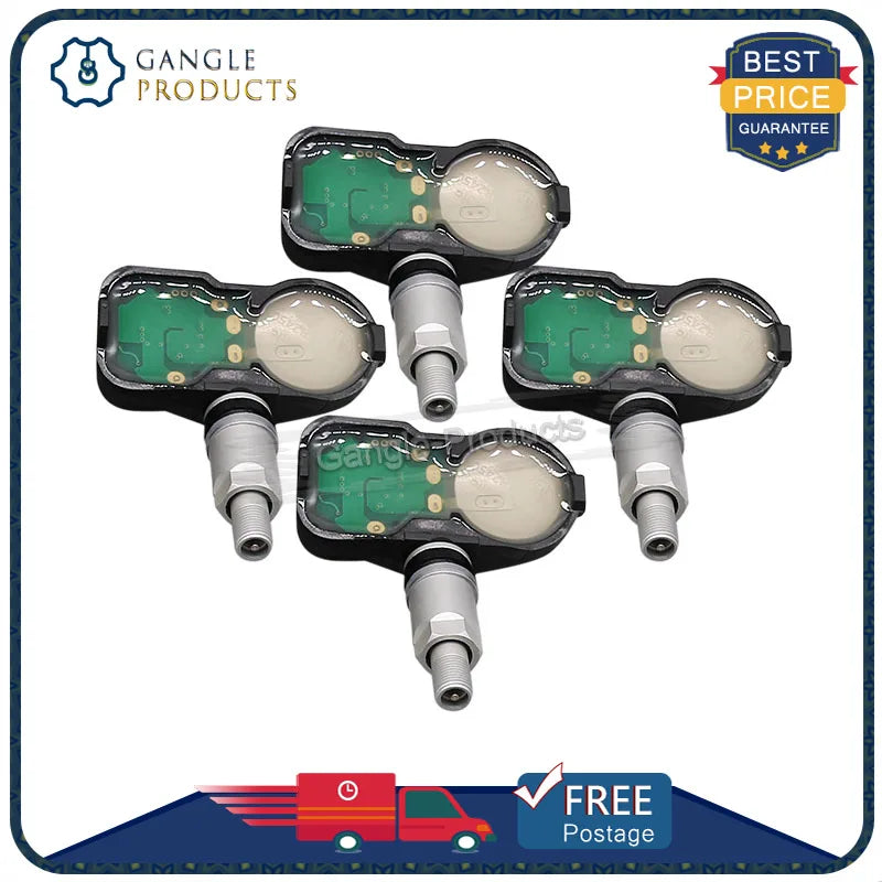 4PCS PMV-C210 TPMS Car Tire Pressure Sensor 433MHz for Toyota Avensis Auris RAV4 Yaris Verso | Pre-Programmed Direct Fit MyPetiteCar.com