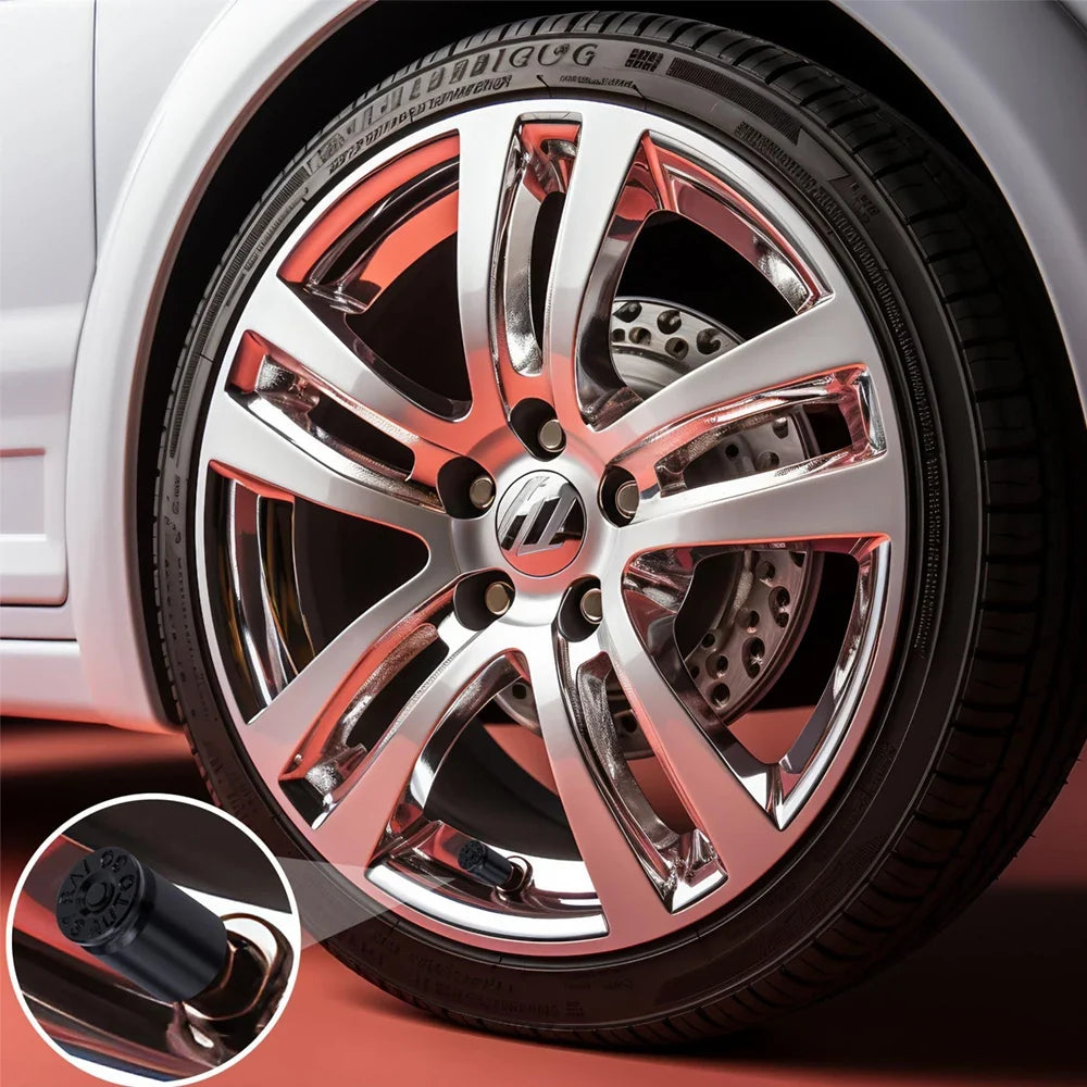 4PCS Tire Valve Stem Caps | Universal Leak Proof Stem Covers for Car SUV Truck Bicycle Motorcycles MyPetiteCar.com