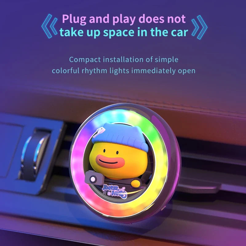 RGB Voice-Controlled Car Air Vent Rhythm Light | Aromatherapy Diffuser
