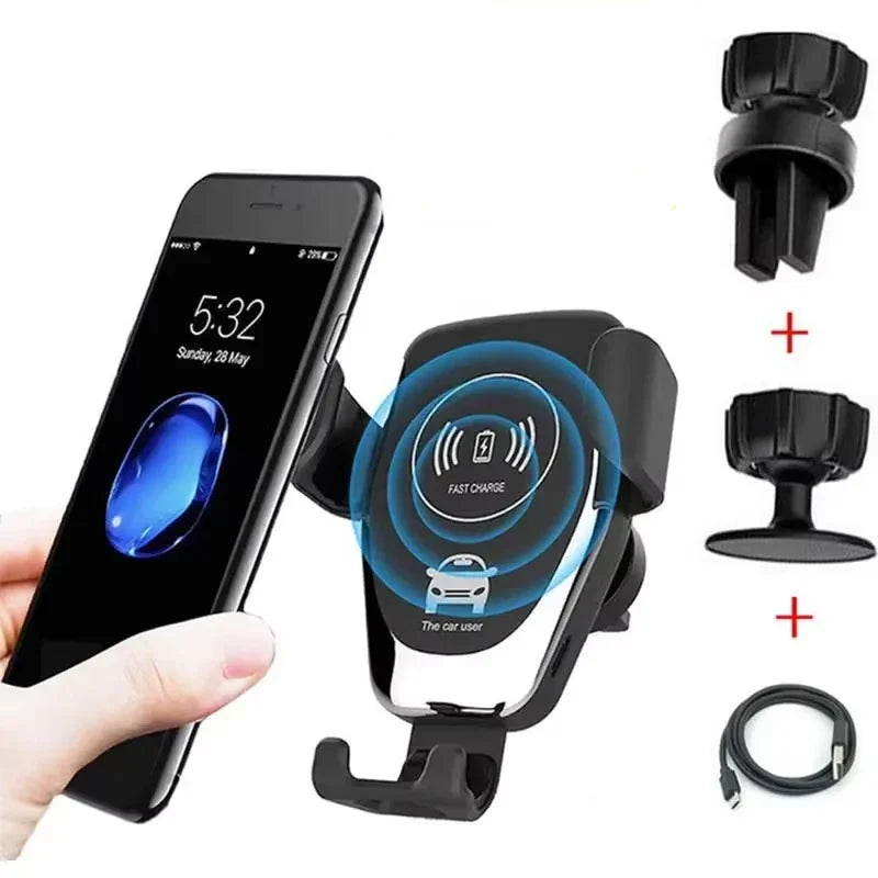 VIKEFON Car Wireless Charger Air Vent Mount | Fast Induction Phone Holder for iPhone Samsung MyPetiteCar.com