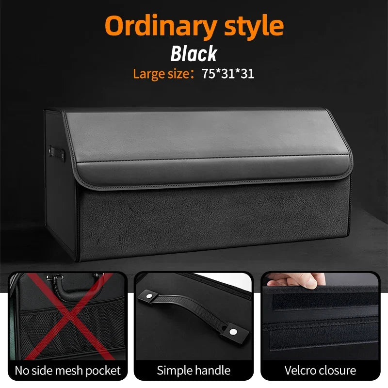 Car Trunk Organizer | Large Capacity Suede Foldable Storage Box MyPetiteCar.com