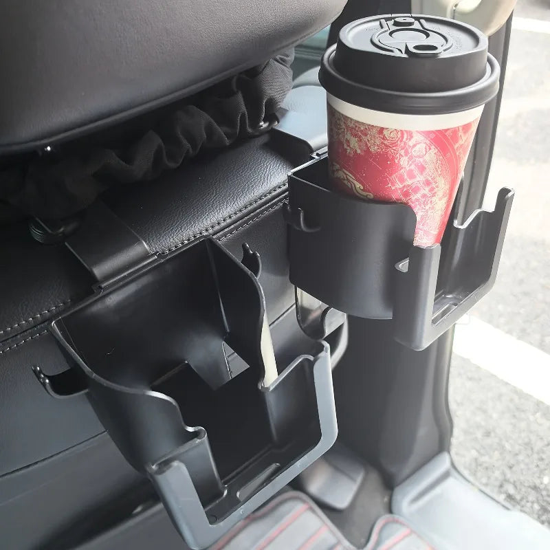 2pcs Car Seat Back Storage Rack with Cup Holder | Multi-Functional Organizer for Most Vehicles MyPetiteCar.com