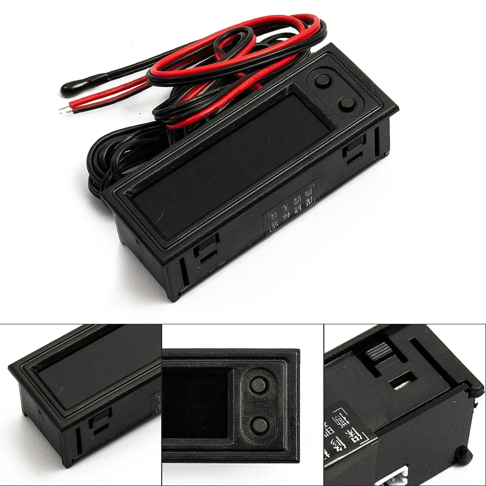 12V 3in1 Vehicle Car Kit Thermometer with Voltmeter and Clock | LED Digital Display