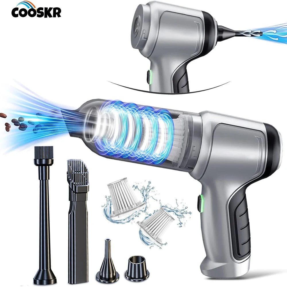 Wireless Car Vacuum Cleaner 95000PA | Cordless Handheld with Blower MyPetiteCar.com