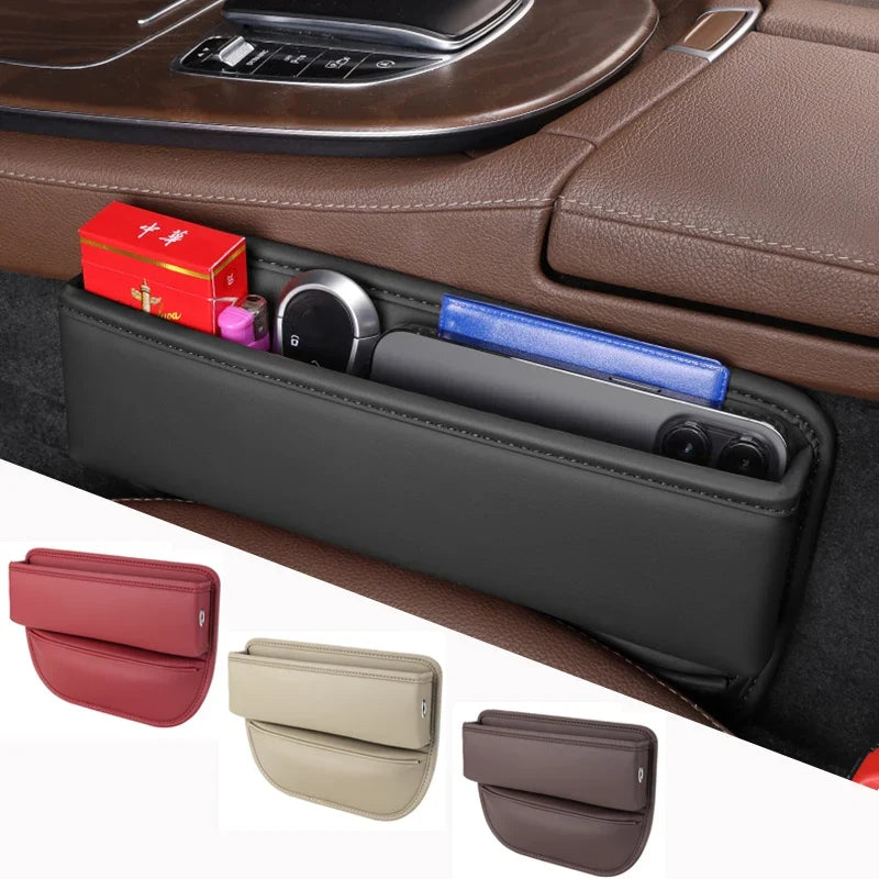PU Leather Car Seat Gap Organizer Box