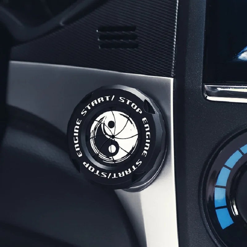 Car Engine Start Button Cover, ABS Protective Ring