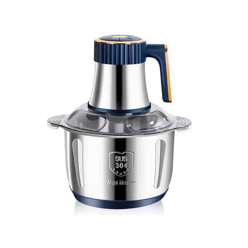 Electric Meat Grinders 5L Food Crusher Stainless Steel Multifunctional Vegetable Slicer Processor Chopper Kitchen Blenders