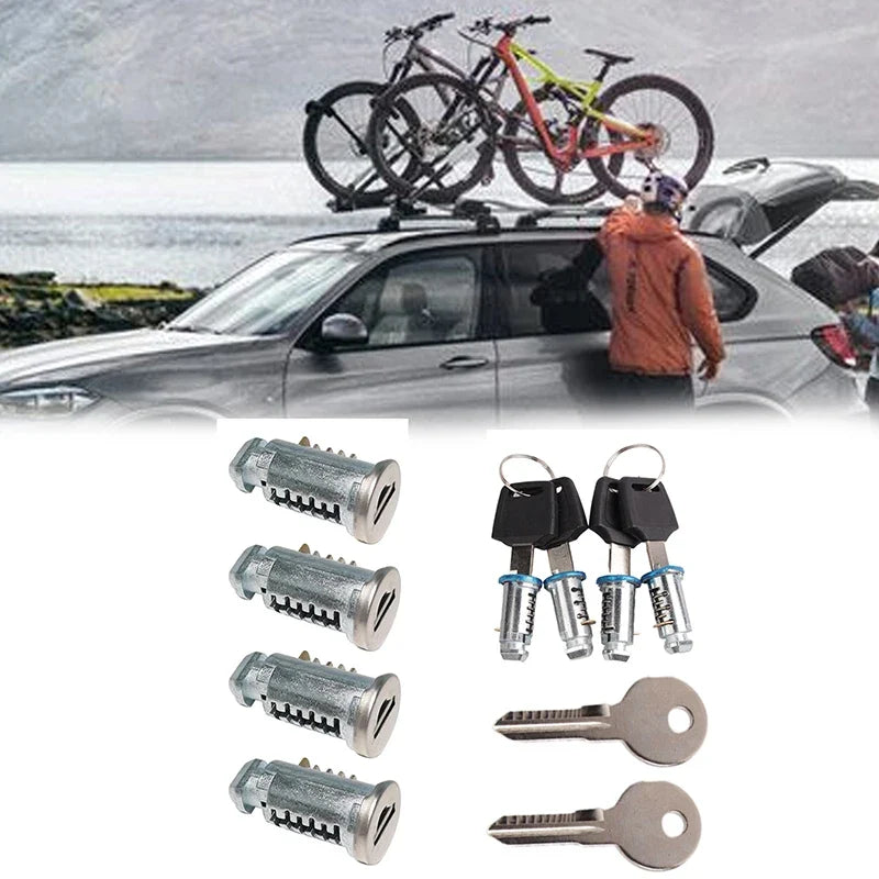 Roof Rack Lock Cylinder Kit | Replacement Lock Cores for Thule Roof Racks