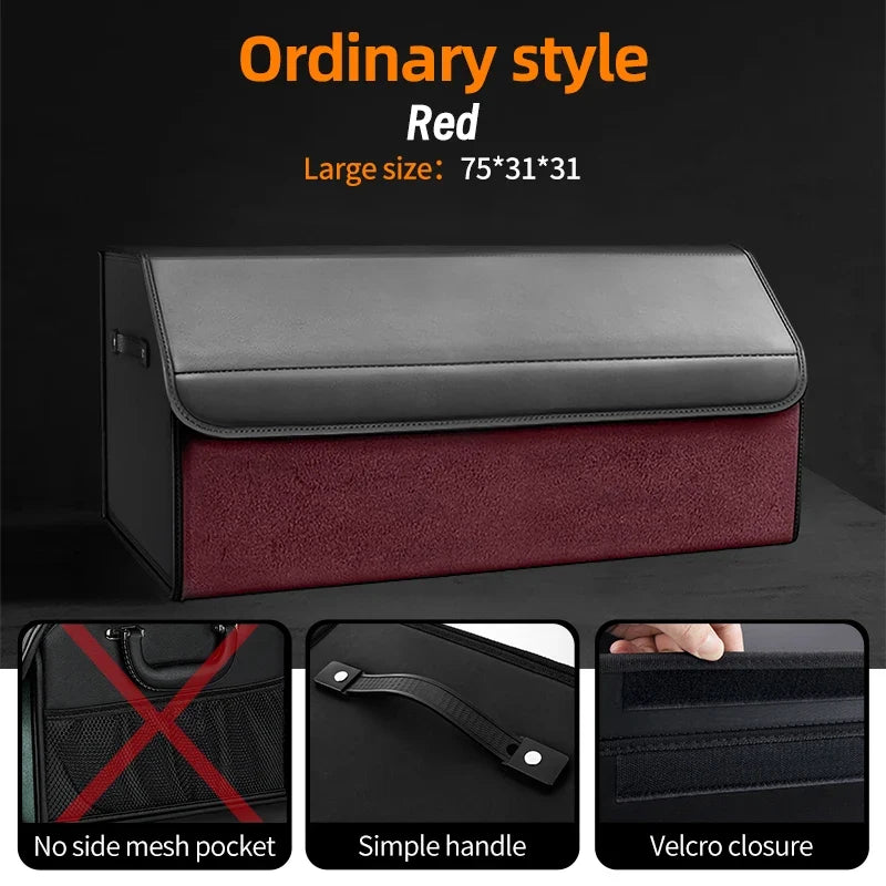Car Trunk Organizer | Large Capacity Suede Foldable Storage Box MyPetiteCar.com