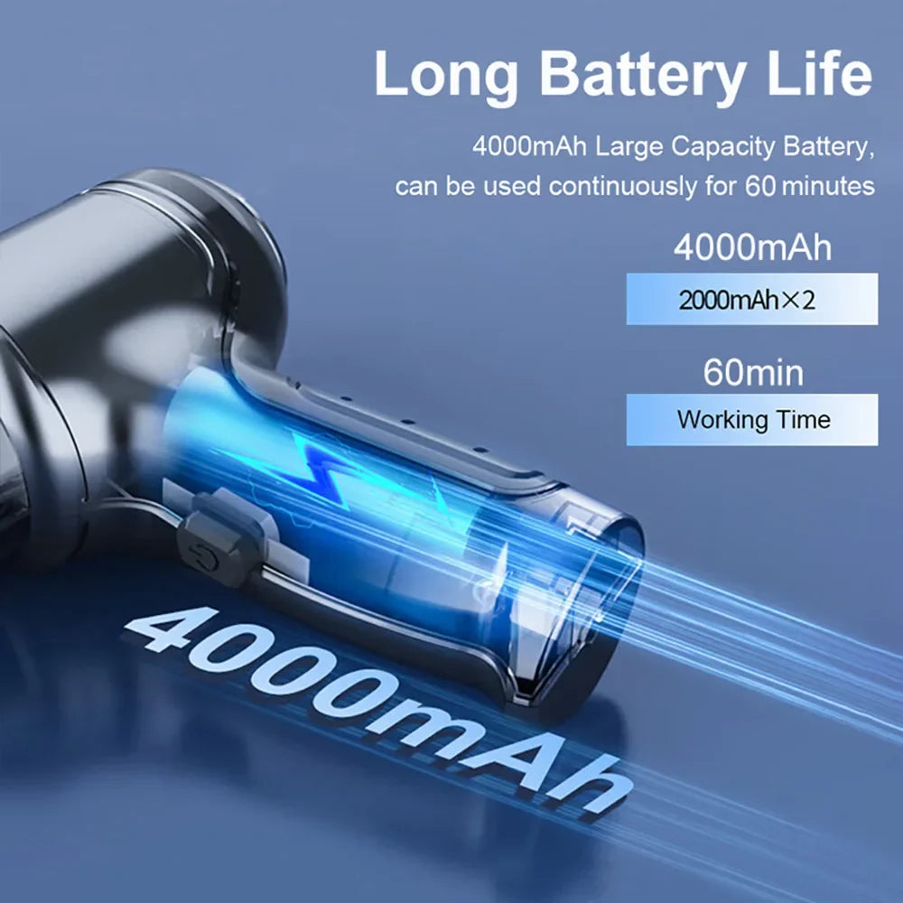 Wireless Car Vacuum Cleaner 95000PA | Cordless Handheld with Blower MyPetiteCar.com