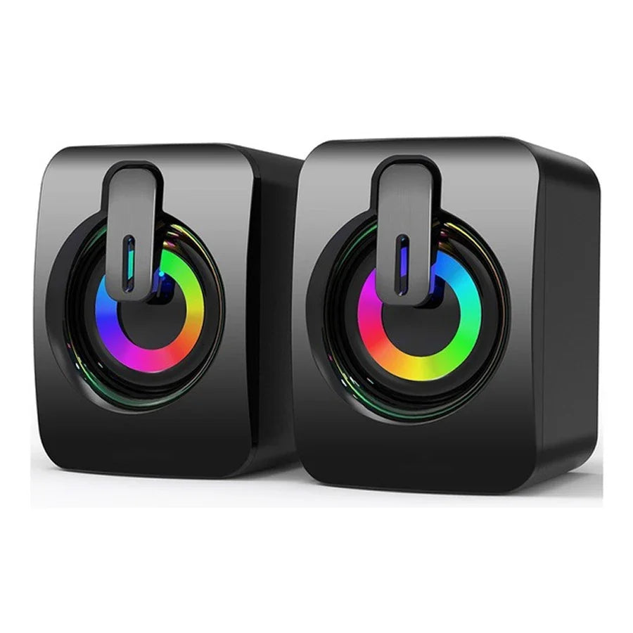 AyeBeau USB Computer Speaker | 2.0 Stereo Desktop Soundbar for PC Laptop MyPetiteCar.com
