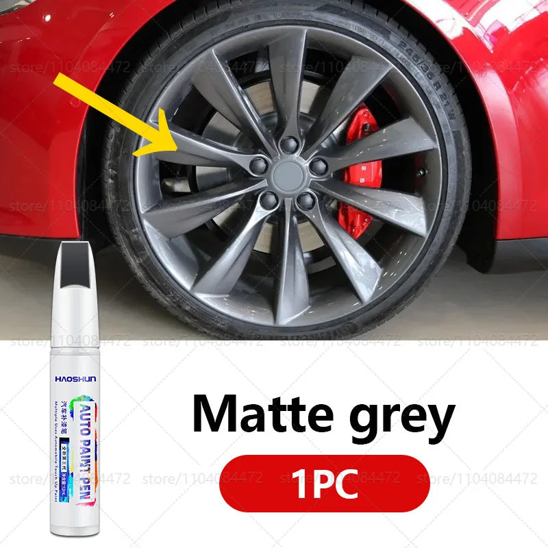 Tesla Wheel Scratch Repair Pen | Matte Black Dark Gun Gray Silver Multiple Colors Paint Pen MyPetiteCar.com
