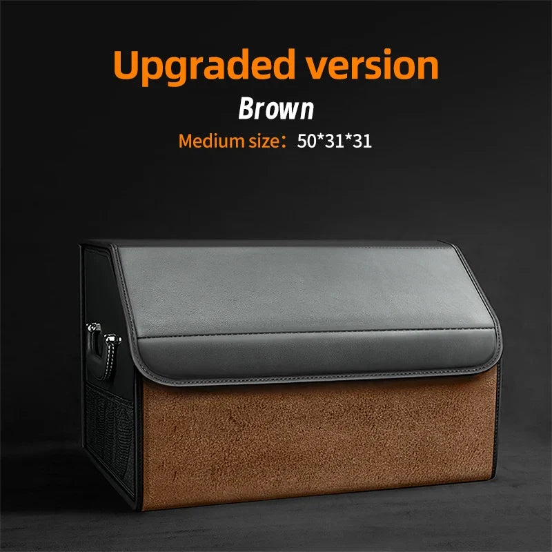 Car Trunk Organizer | Large Capacity Suede Foldable Storage Box MyPetiteCar.com