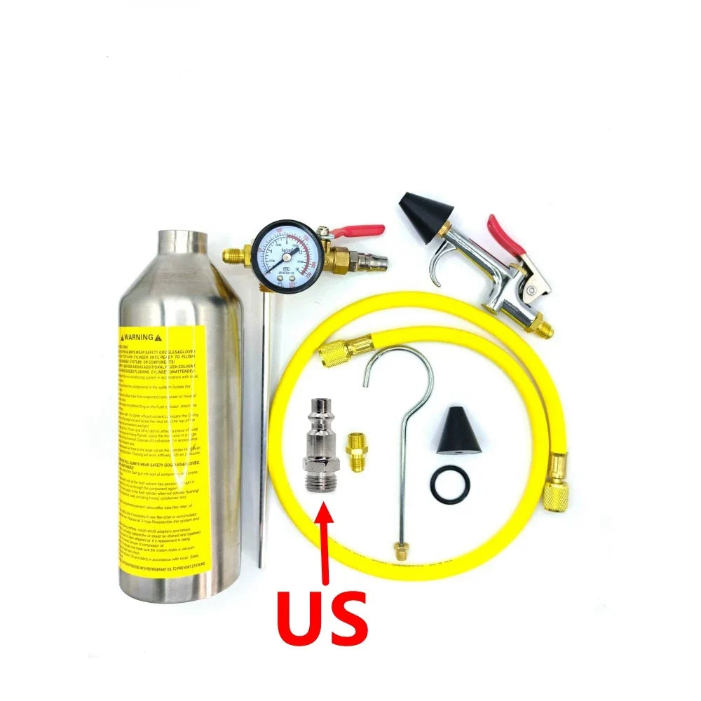 Automotive Air Conditioning Cleaning Canister | A/C System Flush SET for JP EU US MyPetiteCar.com