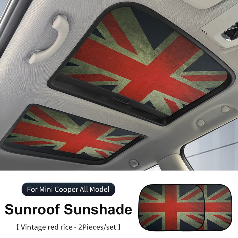 Mini Cooper Sunroof Sunshade Cover | UV Protection Heat Shield Foldable