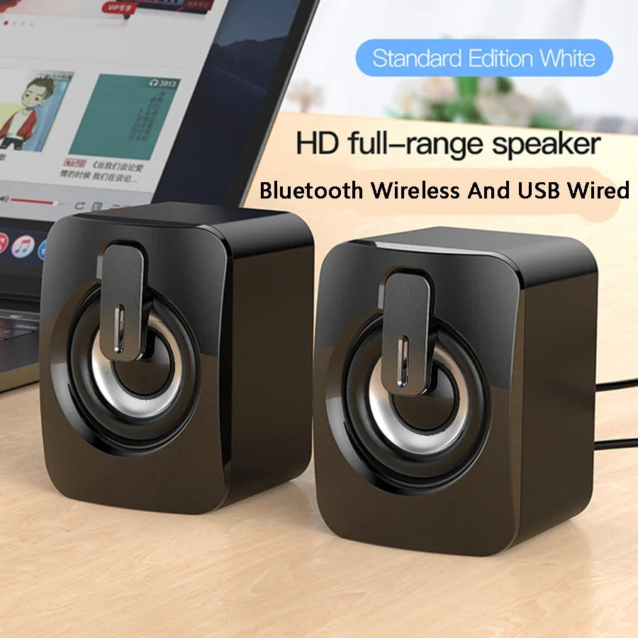 AyeBeau USB Computer Speaker | 2.0 Stereo Desktop Soundbar for PC Laptop MyPetiteCar.com