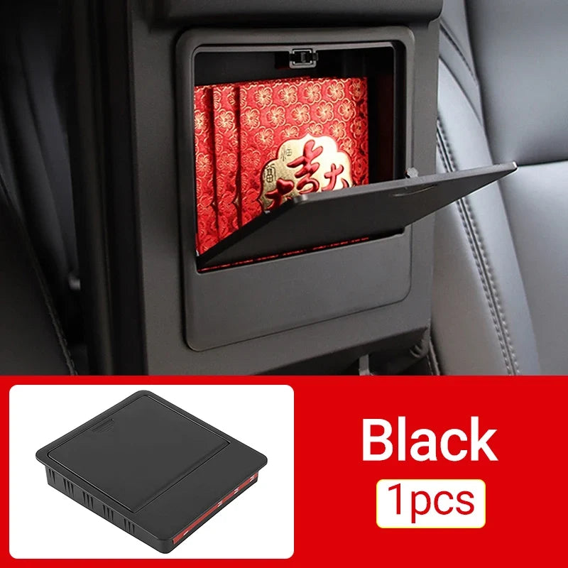 Tesla Model Y 2021-2024 Center Console Armrest Organizer | Hidden Storage Box MyPetiteCar.com