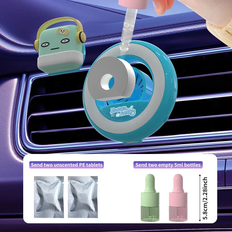 RGB Voice-Controlled Car Air Vent Rhythm Light | Aromatherapy Diffuser