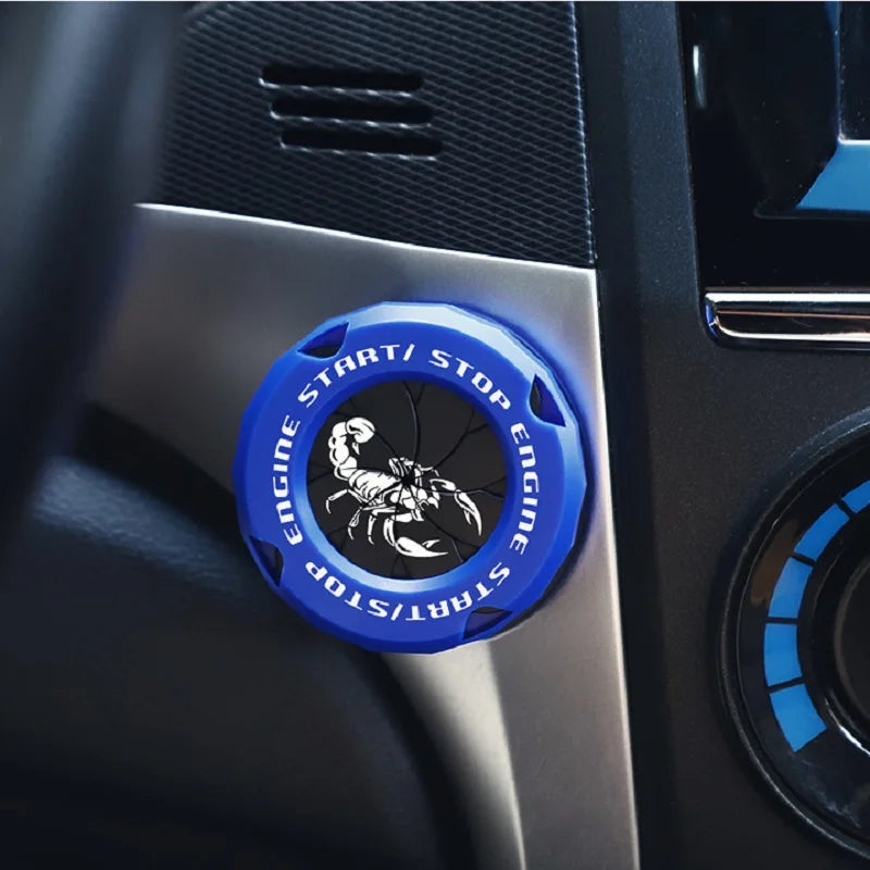 Car Engine Start Button Cover, ABS Protective Ring