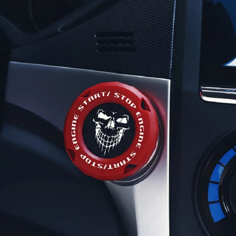Car Engine Start Button Cover, ABS Protective Ring