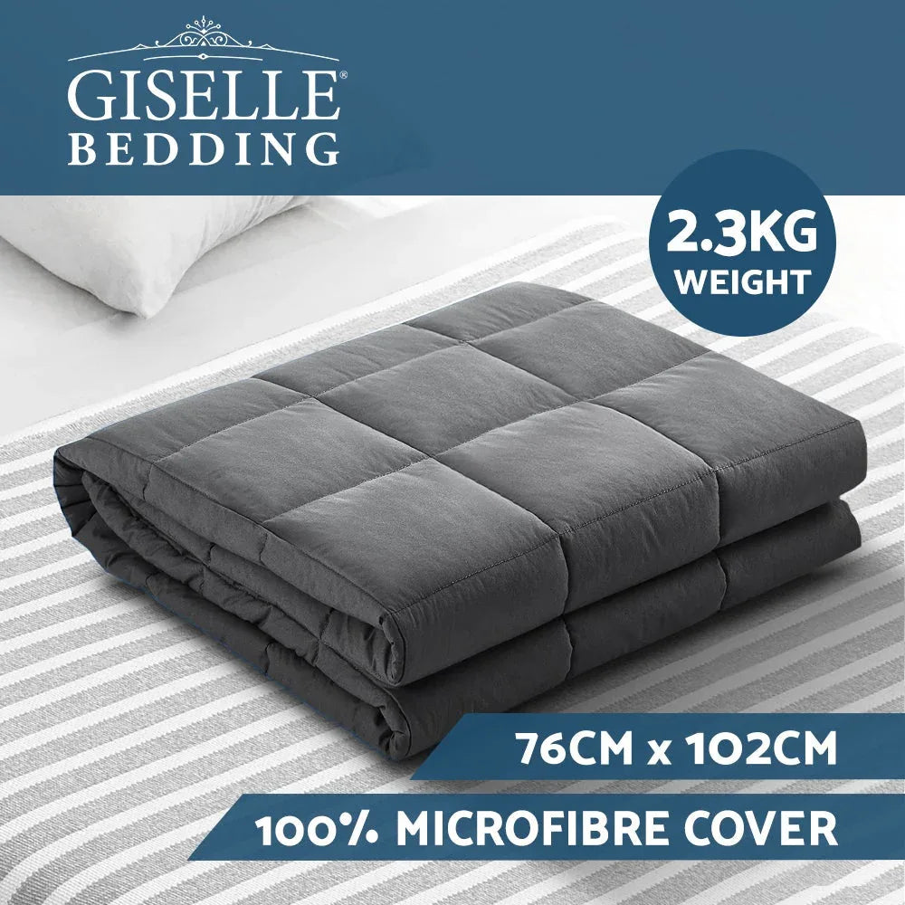 Weighted Blanket Kids 2.3KG Heavy Gravity Blankets Microfibre Cover