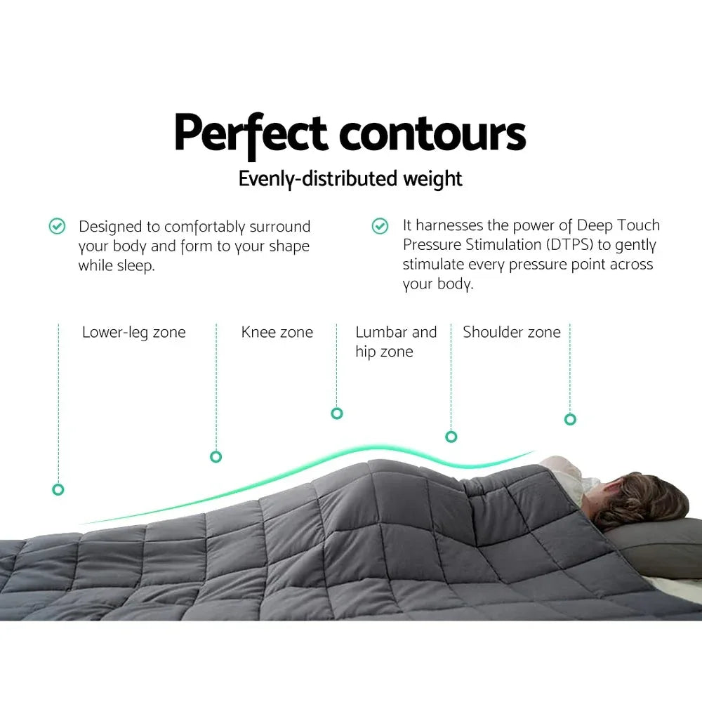 Weighted Blanket Kids 2.3KG Heavy Gravity Blankets Microfibre Cover