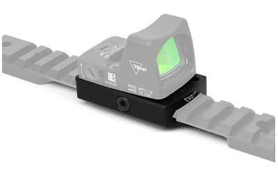Warne Red Dot Riser |  Low Pro Reflex Mount |  Fits Picatinny |  Aluminum Construction |  Anodized Finish |  Black Atomic Defense