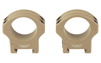 Warne HyperLite Rings |  30mm Medium |  Matte Finish |  Flat Dark Earth |  Fits Picatinny Atomic Defense