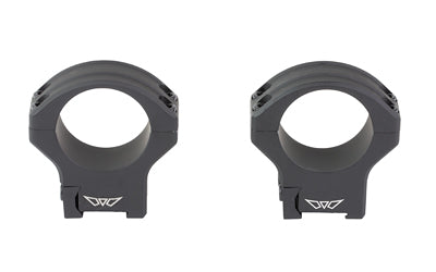 Warne HyperLite Rings |  30MM High |  Matte Finish |  Black |  Fits Tikka Atomic Defense