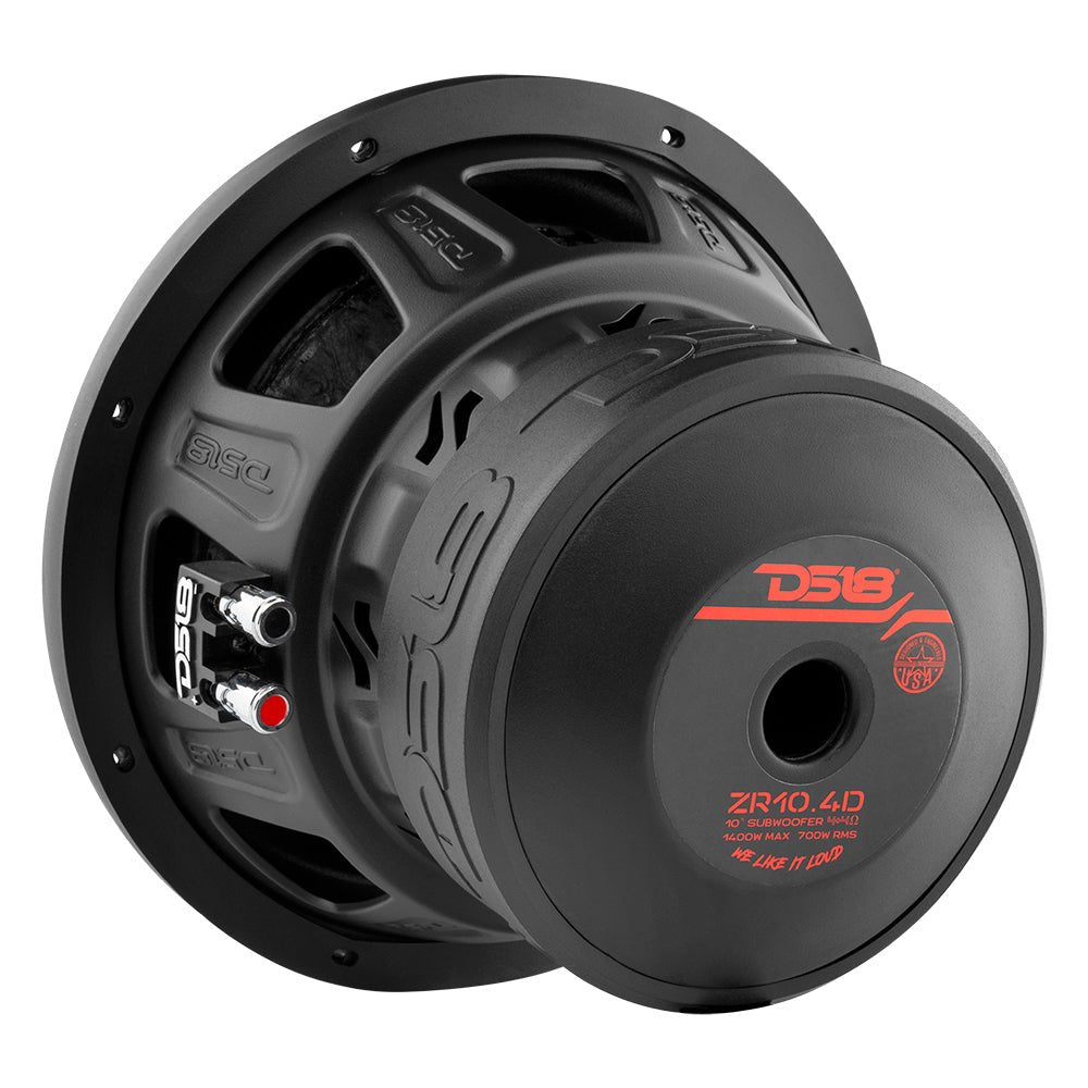 ZR 10" Subwoofer 700 Watts Rms DVC  4-Ohm DS18