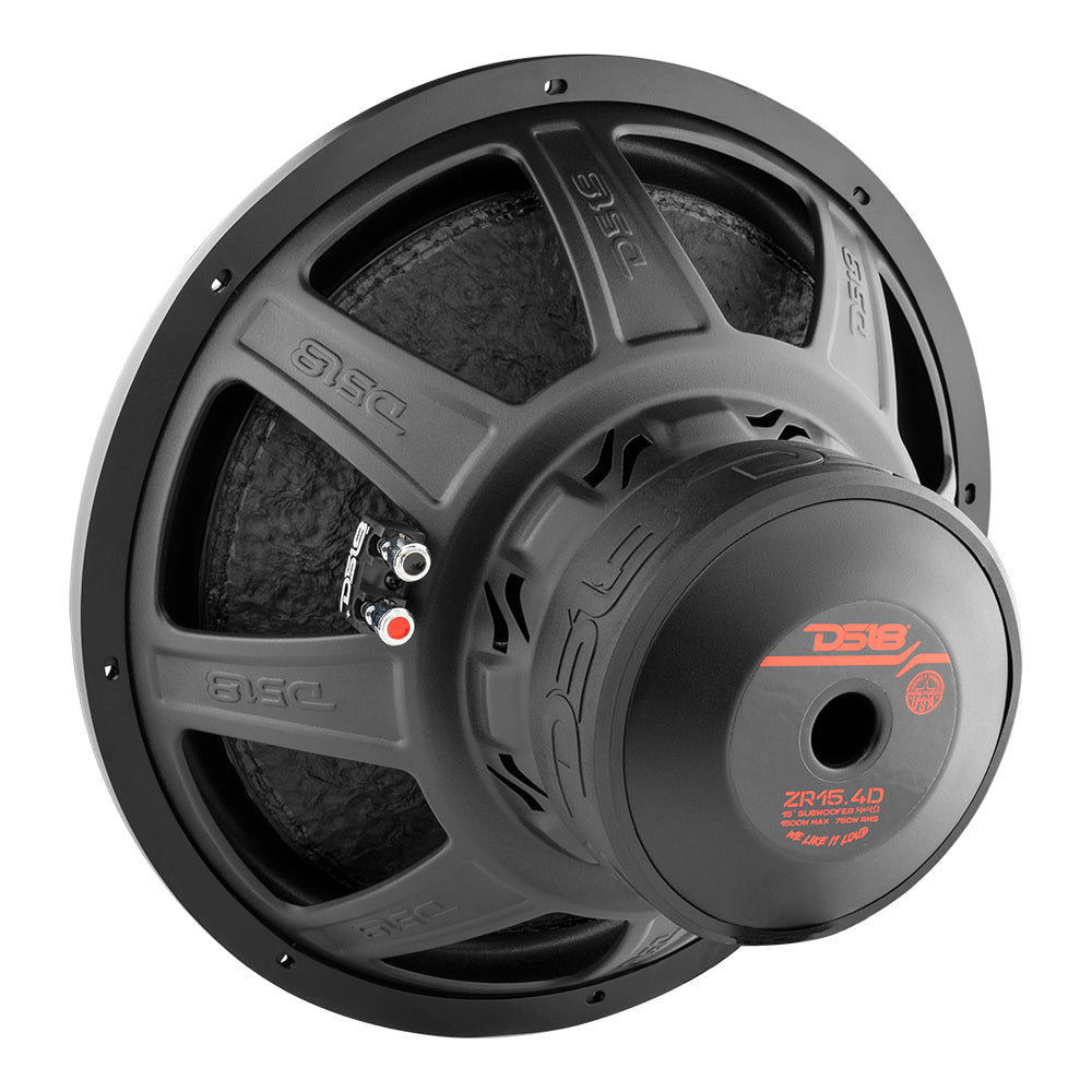 ZR 15" Subwoofer 750 Watts Rms DVC  4-Ohm DS18